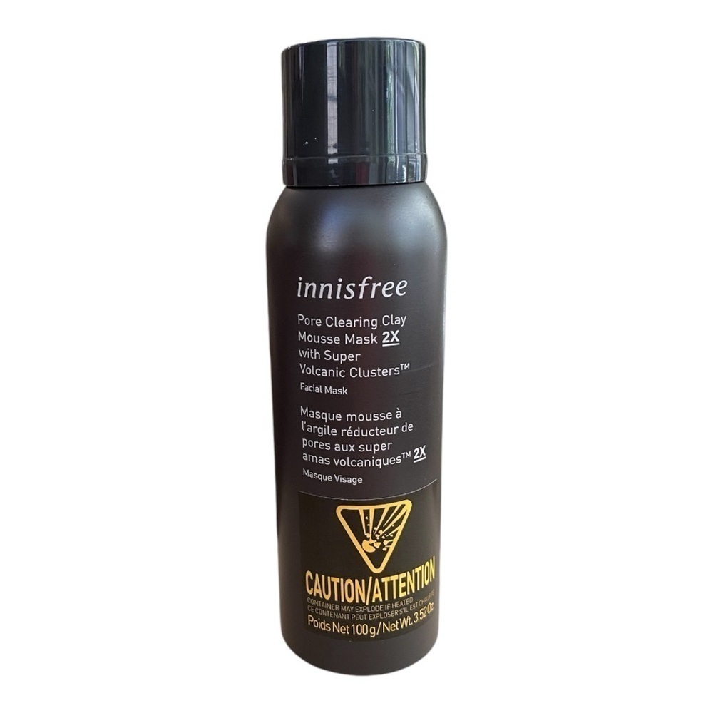 Innisfree Pore Clearing Clay Mousse Facial Mask 2X With Volcanic Clusters